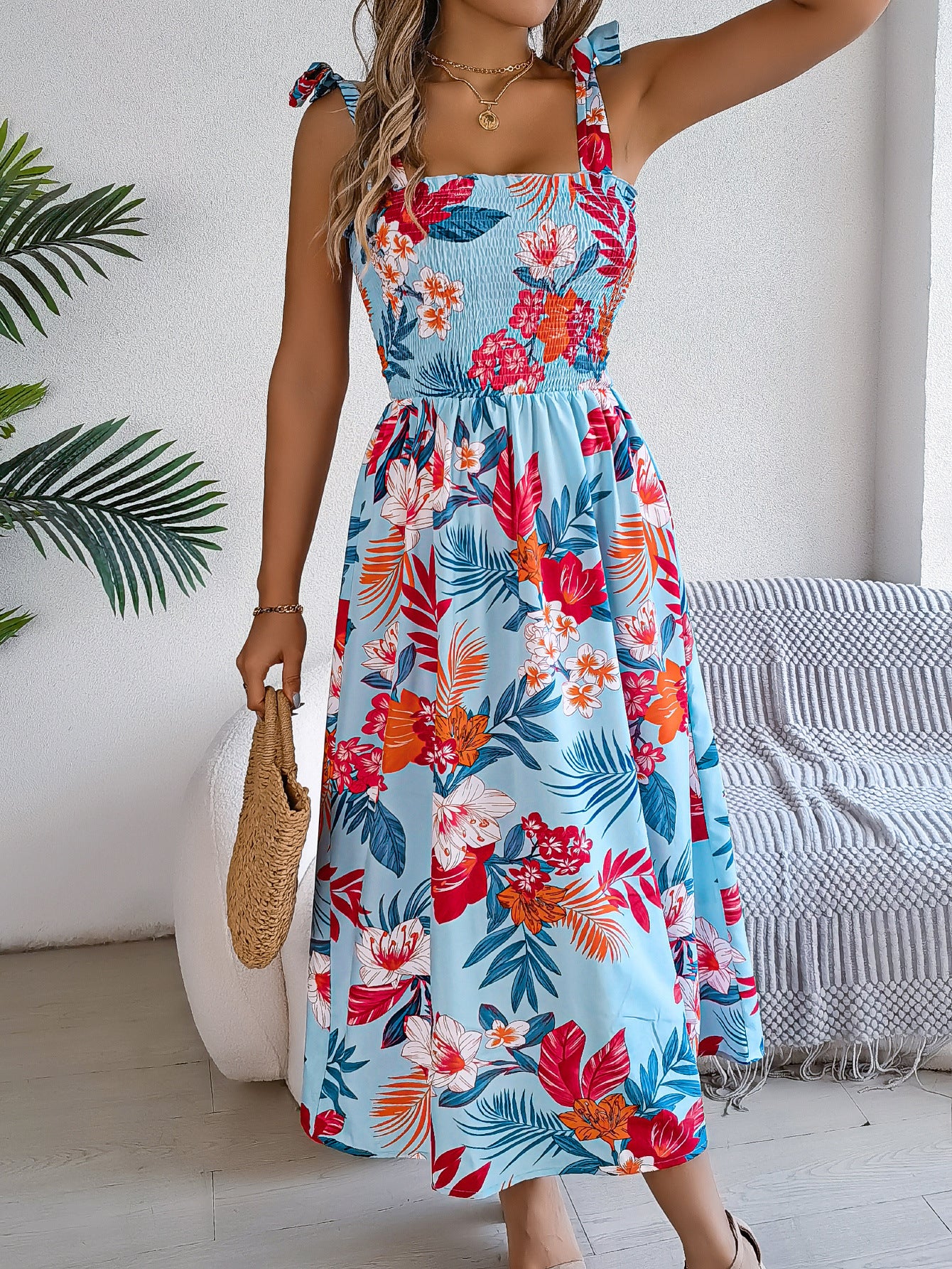 Andrea's™ | Geblümtes Midikleid