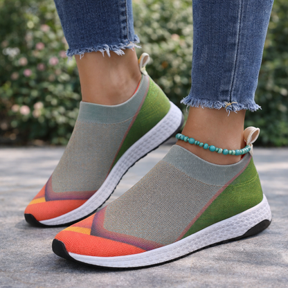 Colorblock Mesh Sneakers von Andrea Serena