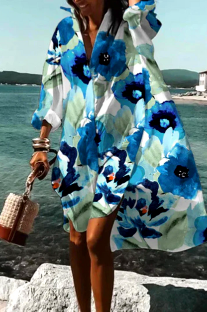 Lunaria™ | Luftiges Blumenkleid mit fließender Silhouette