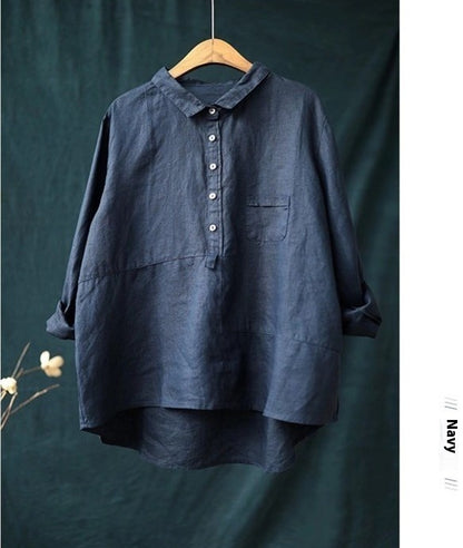 Andrea's™ | Langärmliges Shirt in Unifarbe