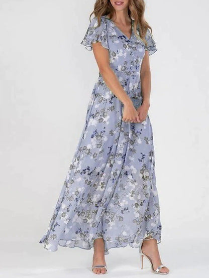 Andrea's™ | Sommerliches Maxikleid mit Rüschen