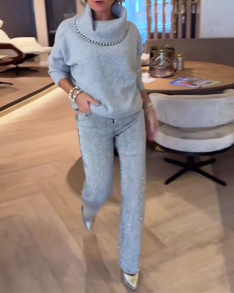 Andrea's™ | Pullover modisch Rollkragen vielseitig