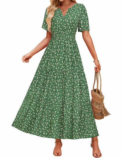 Geblümtes Maxikleid von Andrea Serena – Sommerkomfort
