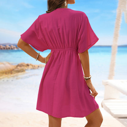 Elegantes Strandkleid aus Eisseidenspitze von Andrea Serena