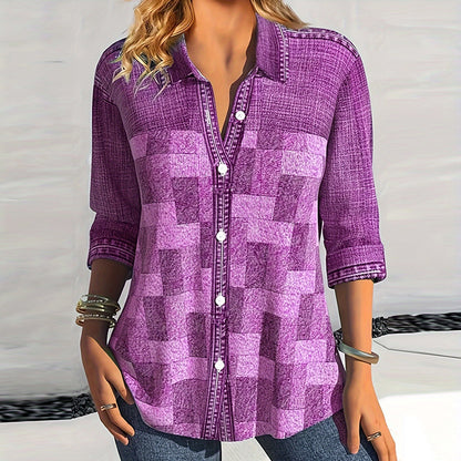 Andrea's™ | Damen Vintage-Jeansbluse