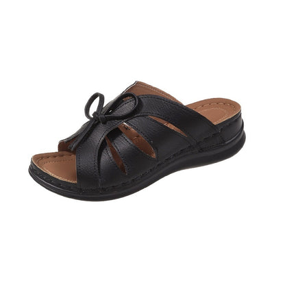 Andrea's™ | Damen-Keilsandaletten mit Schleife