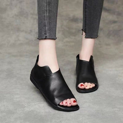 Andrea's™ | Flache Römersandalen aus weichem Leder