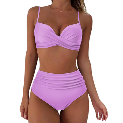 Andrea's™ | Zweiteiliger Push-up-Bikini mit High-Waist-Hose