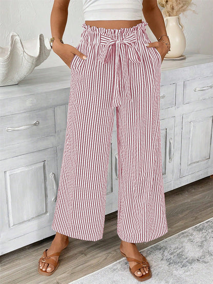 Gestreifte Hose mit geradem Bein von Andrea Serena