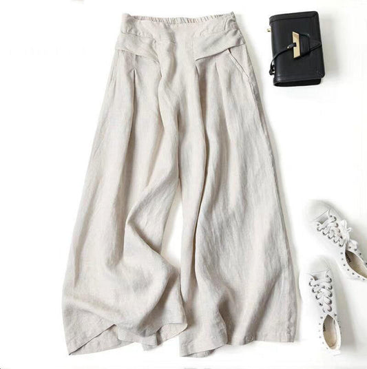 Andrea's™ | Weit geschnittene Leinenhose
