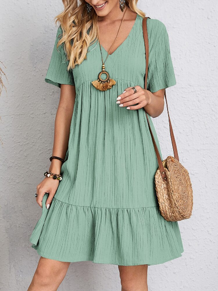 Schickes Sommerkleid mit V-Ausschnitt von Andrea Serena