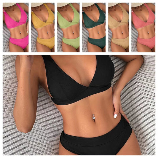 Schickes geripptes Andrea Serena Bikini-Set