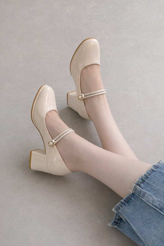 Retro Mary Jane High Heels von Andrea Serena