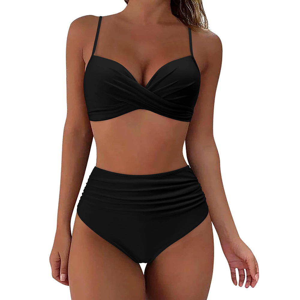 Andrea's™ | Zweiteiliger Push-up-Bikini mit High-Waist-Hose