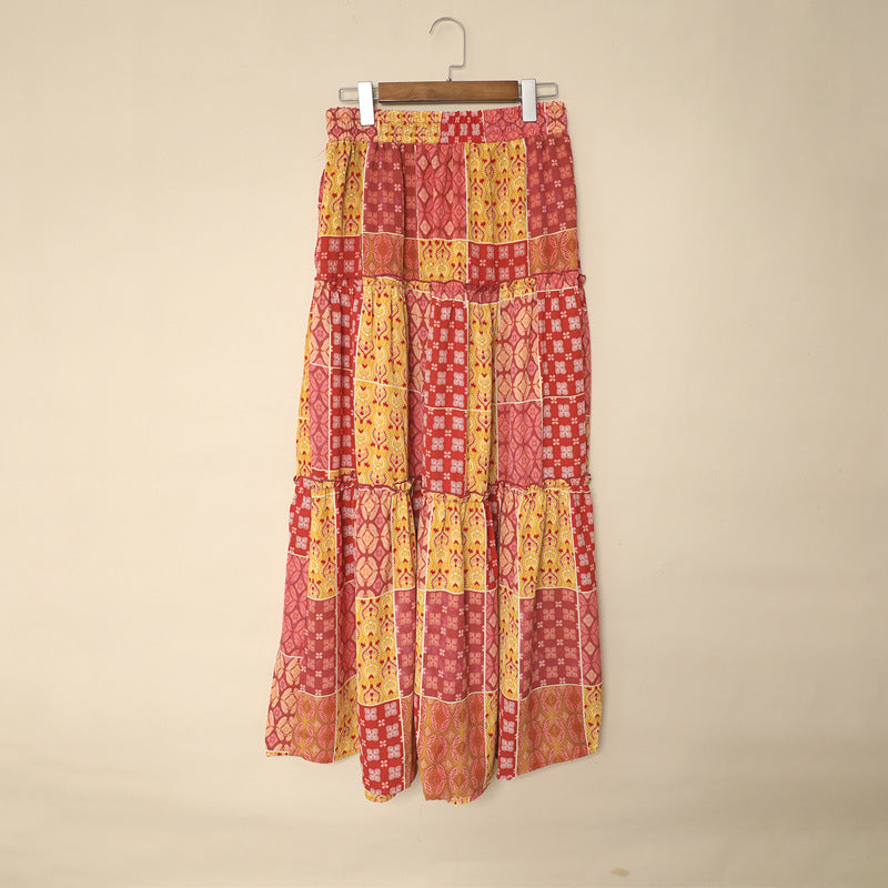 Maxirock von Andrea Serena mit Boho-Print