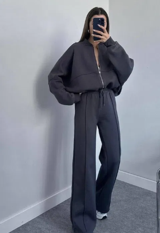 Andrea's™ | Zweiteiliges Lounge-Set mit weiter Hose